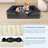 CALIYO Tierbett orthopädisches Hundebett Memory Foam Ergonomisches Hundesofa, Hundesofa mit rutschfest abnehmbarem waschbarem Bezug Bild 1