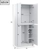 Bett 70x40x170 cm mit Stauraum – weißer Kleiderschrank im minimalistischen Design Bild 5