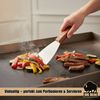 2er Set Grillspachtel Edelstahl + Holfgriffe Bild 4