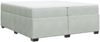 vidaXL Boxspringbett mit Matratze Hellgrau 200x200 cm Samt 3285305 Bild 2