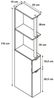 HTI-Living Thekla Artisaneiche Raumteilerregal 118 cm Bild 2
