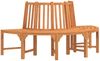 vidaXL Baumbank Halbrund Ø208 cm Massivholz Eukalyptus 362156 Bild 2