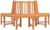 vidaXL Baumbank Halbrund Ø208 cm Massivholz Eukalyptus 362156 Bild 3