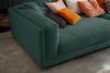 KAWOLA Big Sofa RAINA Cord smaragd 85 x 150 x 254 cm Bild 4