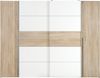 FORTE 'Narago' Kleiderschrank, Holz Sonoma Eiche Sägerau / Weiß, 210,5 x 61,2 x 270,3 cm Bild 4