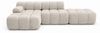 Kaiser Möbel Ecksofa modular mit Hocker, Sofa L-Form, Bouclé-Stoff Abriamo, Selia, Ecksofa mit Hocker, Modernes Design,Weiche, abgerundete Form,Hoher Sitzkomfort Bild 2