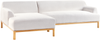 beliani 'SOSJO' Ecksofa, Bouclé cremeweiß, Linksseitig, 251 x 132 x 74 cm Bild 5