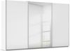 rauch Kleiderschrank, Schwebetürenschrank KULMBACH, 3-türig, 1 Spiegeltüre, inkl. Türdämpfer und weiterem Zubehör, Hochglanz Weiß/Alpinweiß, 360 x 231 x 63 cm Bild 3