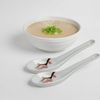 WestCraft Suppenlöffel Grey Series ASIATICA - Sakura, Porzellan-Löffel-Set Asien / Ramen, 14,5cm - Reis-Löffel - Suppen-Löffel, Servier-Löffel, Spoon-Set-Sakura Bild 4