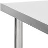 Edelstahl Arbeitstisch mit Rollen BEWO 100x30x85cm, Edelstahl Gastro-Tischwagen Arbeitsfläche Gastro-Küchentisch Servierwagen mobil Bild 5