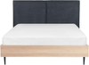 Bett mit Lattenrost IZERNORE 140 x 200 cm Stoff Dunkelgrau Bild 4