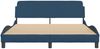 vidaXL Bettgestell mit Kopfteil "Dover" Blau 160x200 cm Stoff 373211 Bild 4