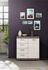 INOSIGN Kommode Siena, Breite 80 cm, 1 Tür, 2 Einlegeböden, 3 Fächer, 4 Schubkästen, Front-Rillenfräsung, Schuhkommode, Schuhschrank, Anrichte, Sideboard Bild 2