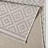 In- & Outdoor Teppich Raute grau/creme - 80x200x0,8cm Bild 2