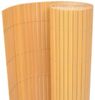 vidaXL Gartenzaun Doppelseitig 90x400 cm Gelb 317148 Bild 2