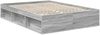 vidaXL Bettrahmen Graues Sonoma 135 x 190 cm Massives Kiefernholz 3410614 Bild 5