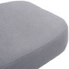 Kniestuhl HWC-Q46, Sitz-/Kniehocker höhenverstellbar Rollen Stoff/Textil (200g/m²) Holz ~ grau Bild 4