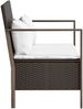 vidaXL Gartenbank 2-Sitzer mit Kissen Braun Poly Rattan 364113 Bild 4