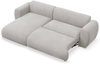 Selsey 'Emia' Ecksofa mit Chenillebezug und Schlaffunktion, Hellgrau, links Bild 4