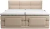 Vente-unique - LODI Bett Stoff Beige - B 168 cm x H 118 cm x L 215 cm Bild 5