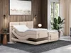 Vente-unique - LODI Bett Stoff Beige - B 168 cm x H 118 cm x L 215 cm Bild 2
