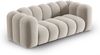 Micadoni Sofa Lupine 2-Sitzer Samtstoff Salvador Beige Bild 2