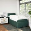 vidaXL Boxspringbett mit Matratze Dunkelgrün 100x200 cm Samt 3287671 Bild 3
