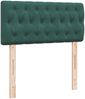 vidaXL Boxspringbett mit Matratze Dunkelgrün 100x200 cm Samt 3287671 Bild 5