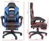 Gaming Stuhl Bürostuhl Racing Stuhl Chefsessel - Schreibtischstuhl Drehstuhl mit Schalensitz und Sportsitz - PC Stuhl Schwarz/Weiß Bild 3