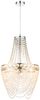LED Hängeleuchte, Kristallbehang, verchromt, D 38 cm Bild 2