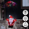 Deuba LED Acryl Figur Außen Weihnachtsmann Fallschirm beleuchtet Weihnachtsdeko Weihnachten Weihnachtsfigur Bild 2