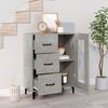 Sideboard Betongrau 69,5 x 34 x 90 cm Holzwerkstoff [812217] Bild 3