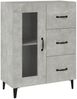 Sideboard Betongrau 69,5 x 34 x 90 cm Holzwerkstoff [812217] Bild 2