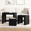 vidaXL Satztische 3 pcs Schwarz Eichen-Optik Holzwerkstoff 862070 Bild 4