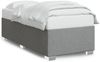 vidaXL Bettgestell ohne Matratze Hellgrau 80x200 cm Stoff 3284429 Bild 2