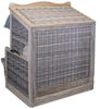 Strandkorb-King XL Hundestrandkorb aus Teakholz naturfarben Bild 5