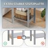 WLIVE Nachttisch Nachttisch mit Schublade und Ablage, Beistelltisch Holz 40×30×60,6cm (2er-Set), offene Ablage Bild 3