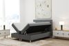 Boxspringbett Schlafzimmerbett RENAN 160x200cm in Stoff Riviera Dunkelbraun Bild 2