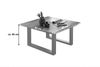 Couchtisch Baumkante massiv Akazie natur 80 x 80 silber NOAH 69035273 Bild 5