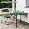 Sekey Gartengarnitur Set, Garten-Essgruppe 4 Personen, Balkonset Balkonmöbel Set 4 Stühle mit Tisch, Klappbar Gartentisch mit Stühlen Set Bild 4