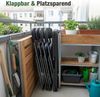 Sekey Gartengarnitur Set, Garten-Essgruppe 4 Personen, Balkonset Balkonmöbel Set 4 Stühle mit Tisch, Klappbar Gartentisch mit Stühlen Set Bild 3