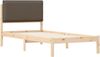 vidaXL Bettgestell mit gepolstertem Kopfteil Taupe 100 x 200 cm 877862 Bild 4