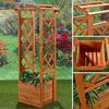 Rankhilfe 2er Set Rankhilfe Garten Pflanzkasten mit Rosenbogen Spali Deko Bild 2