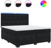 vidaXL Boxspringbett mit Matratze Schwarz 200x200 cm Samt 3293316 Bild 2
