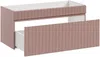 Vente-unique - SATARA Waschbeckenmöbel Holz, Platte Puderrosa - B 46 cm x H 46 cm x L 100 cm Bild 3