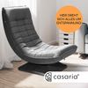 CASARIA® Bodenstuhl mit verstellbarer Rückenlehne Grau Bild 2