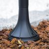Hofstein Paraolo Außenleuchte Stehleuchte in antikem Look, Metall in Schwarz matt, mit Lampenschirm aus Kunststoff, Wegeleuchte 120 cm, Retro-Vintage Gartenlampe, E27-Fassung, max. 60 Watt, IP44 Bild 4