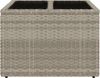 vidaXL Gartentisch mit Glasplatte Hellgrau 55x55x37 cm Poly Rattan 366182 Bild 4