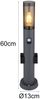 LED Wegeleuchte mit Bewegungsmelder & Steckdosen in Anthrazit & Rauch, H 60cm Bild 4