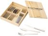 ECHTWERK EW-SB-0565 Steakbesteck Set SARRE 18 tlg, Edelstahl 18/10 poliert, inkl. Fischmesser und Holzkassette Bild 1
